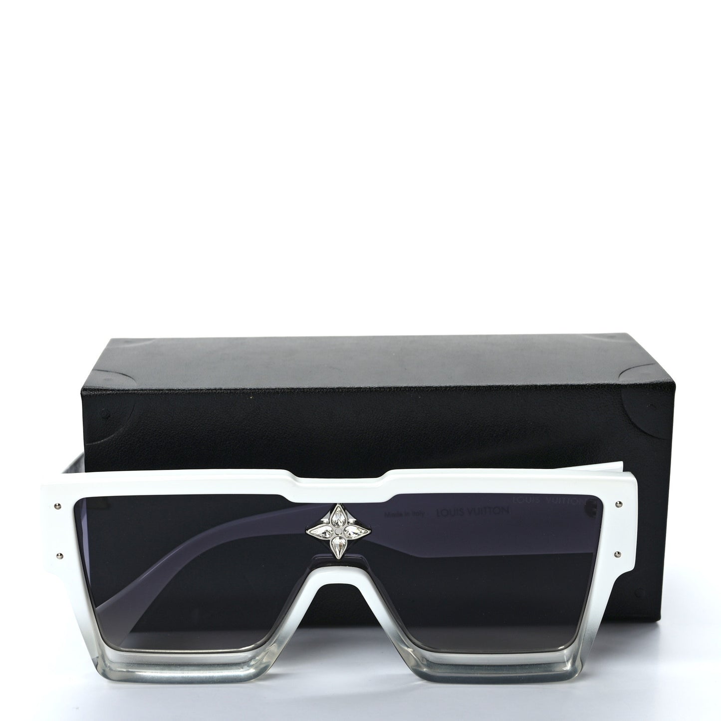 Acetate Swarovski Crystal Cyclone Sunglasses Z1737E White
