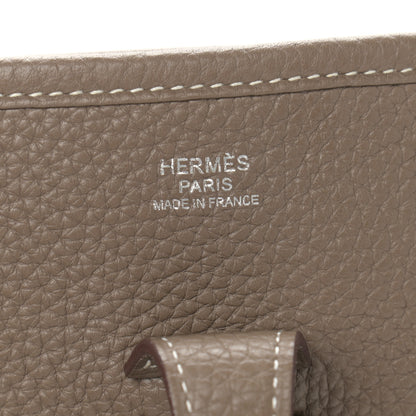 Hermes Taurillon Clemence Evelyne III PM Etoupe 5 of 8