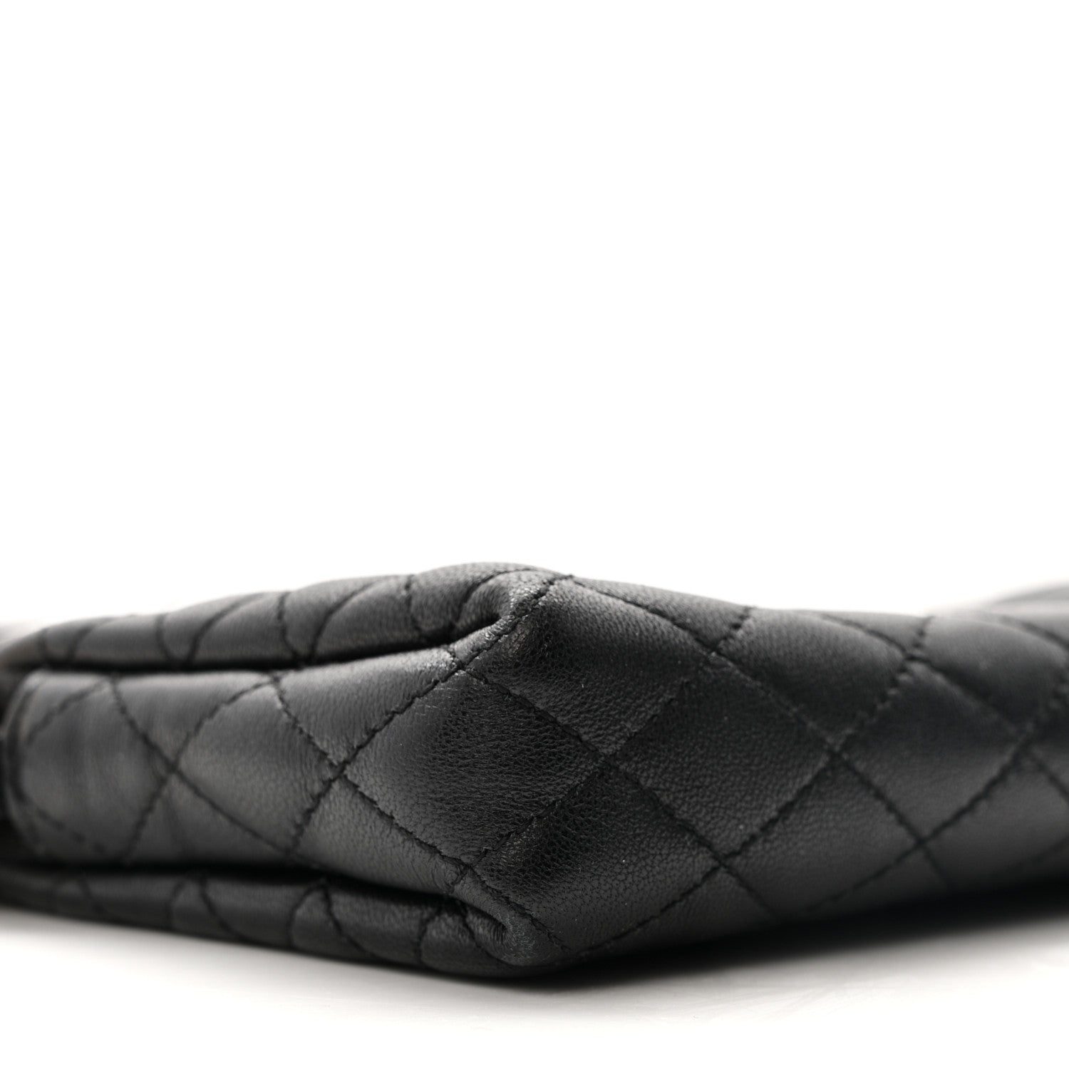 Saint Laurent Lambskin Quilted Gaby Zipped Pouch Black 8 of 14