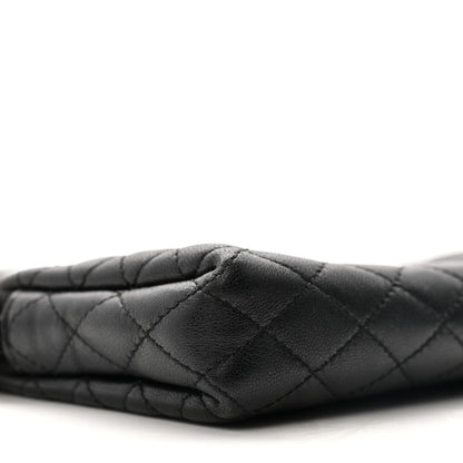 Saint Laurent Lambskin Quilted Gaby Zipped Pouch Black 8 of 14