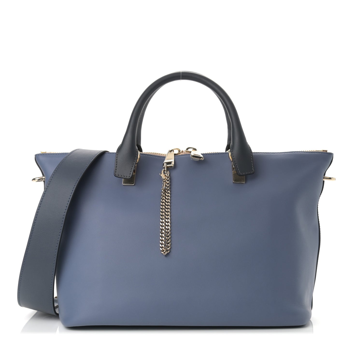 Smooth Calfskin Medium Baylee Tote Street Blue Navy