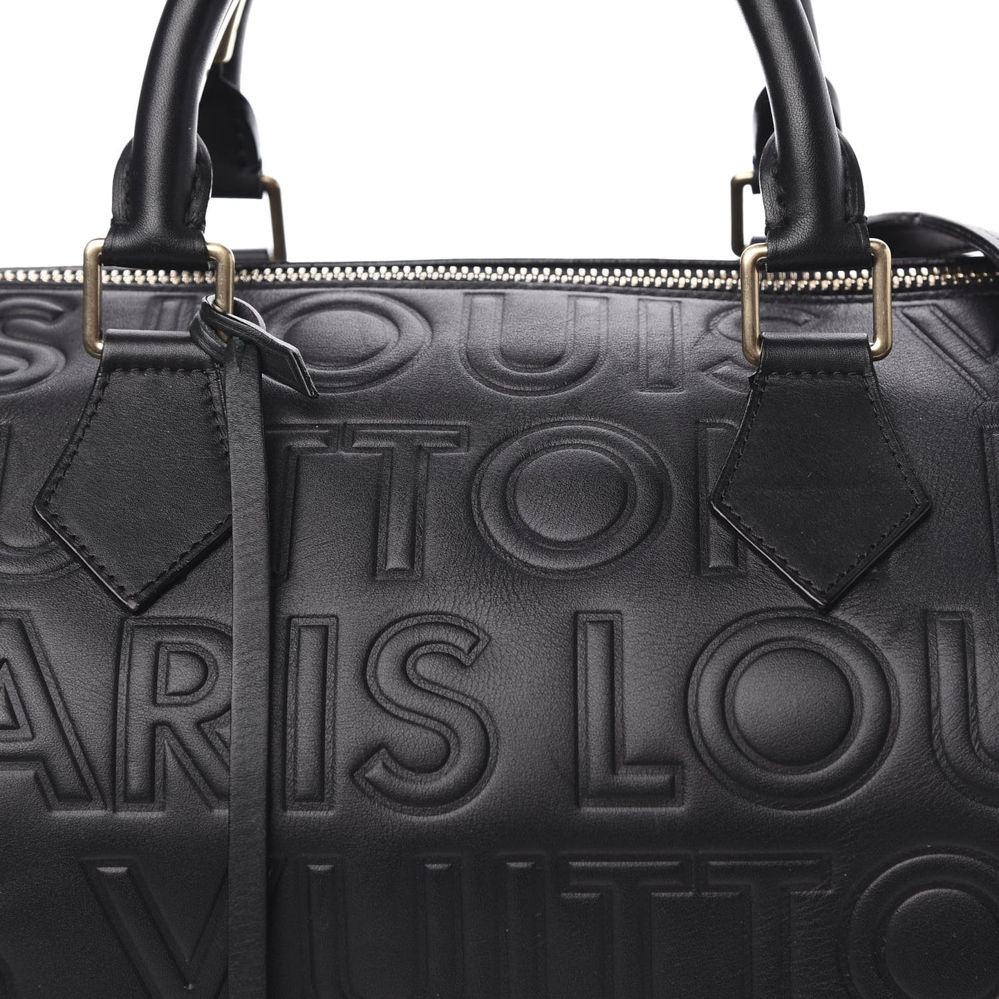 Calfskin Embossed Speedy Cube 30 Black