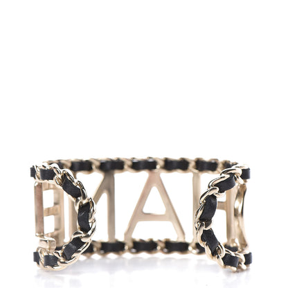 Chanel Lambskin Chain Vintage Allure Bracelet Gold 3 of 5