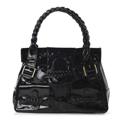 Valentino Garavani Patent Large Histoire Black 1 of 10