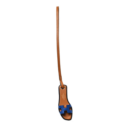 Hermes Epsom Butler Calfskin Hunter Oran Nano Bag Charm Bleu France 1 of 4