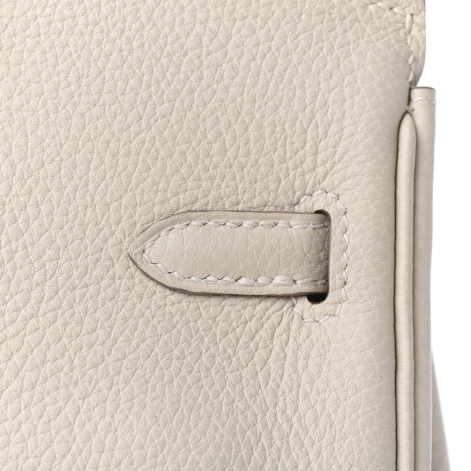 Hermes Taurillon Clemence Birkin 25 Craie 9 of 33