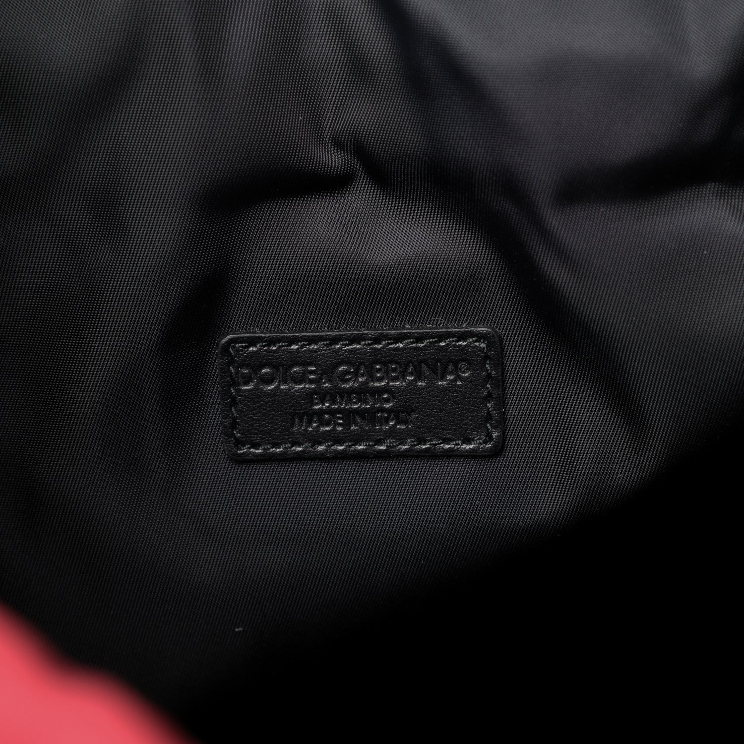 Dolce & Gabbana Nylon DG Drawstring Backpack Red White 7 of 7