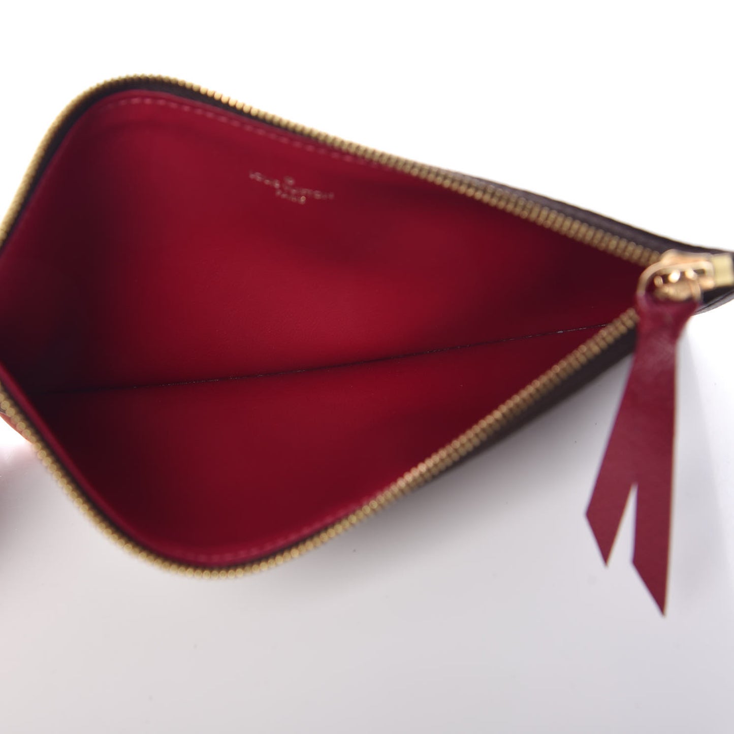 Monogram Felicie Chain Wallet Zippered Insert Fuchsia