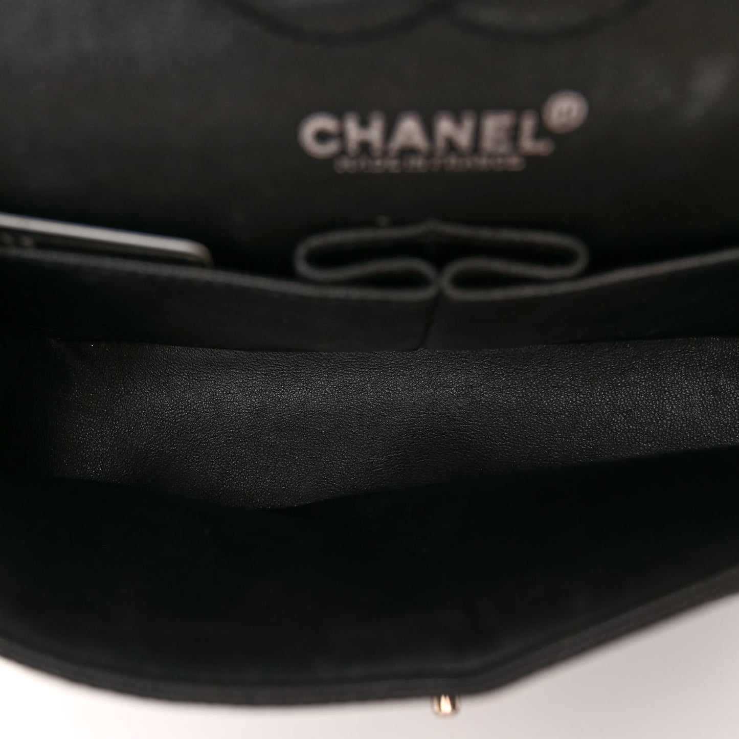 Caviar Quilted Small Double Flap Black