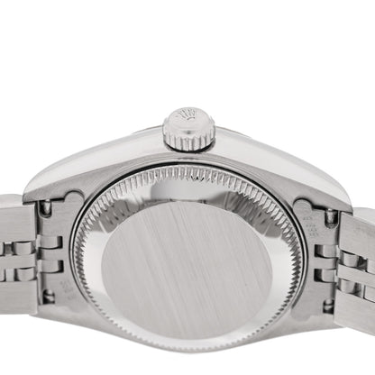 Rolex Stainless Steel 18K White Gold Diamond 26mm Oyster Perpetual Datejust Watch Silver Jubilee 79174 4 of 5