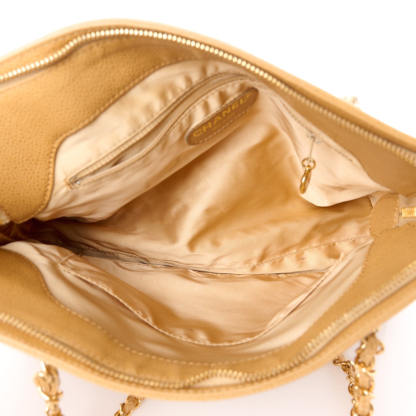Caviar Shoulder Bag Beige
