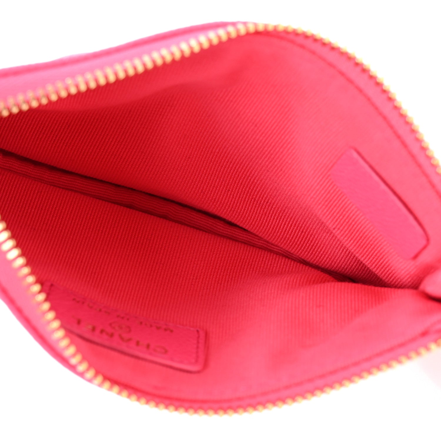 Chanel Caviar Quilted Small Cosmetic Case Pink 5 of 8