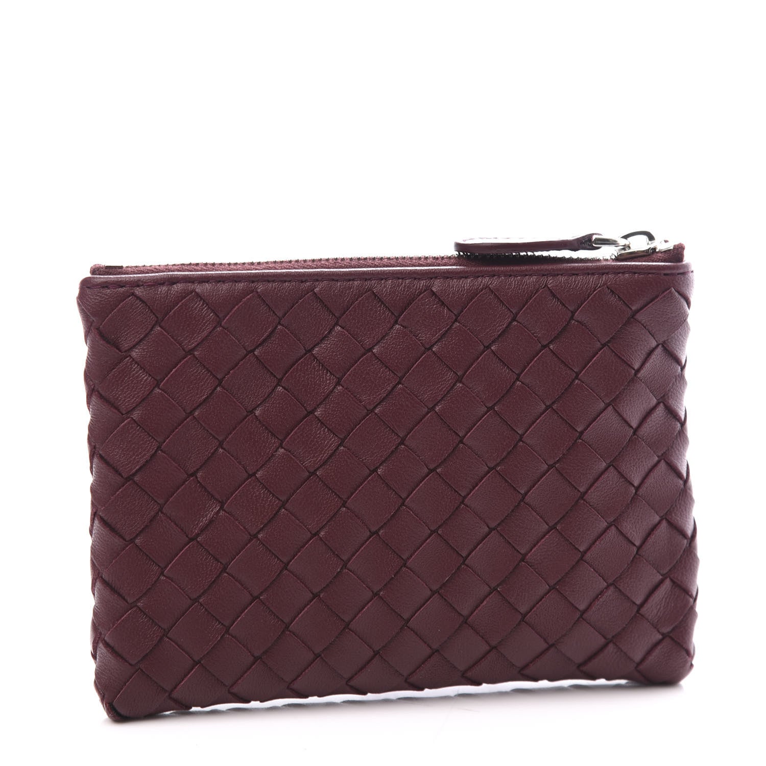 Bottega Veneta Nappa Intrecciato Key Holder Aubergine 2 of 10