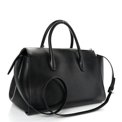 Miu Miu Soft Calfskin Top Handle Satchel Black 3 of 12