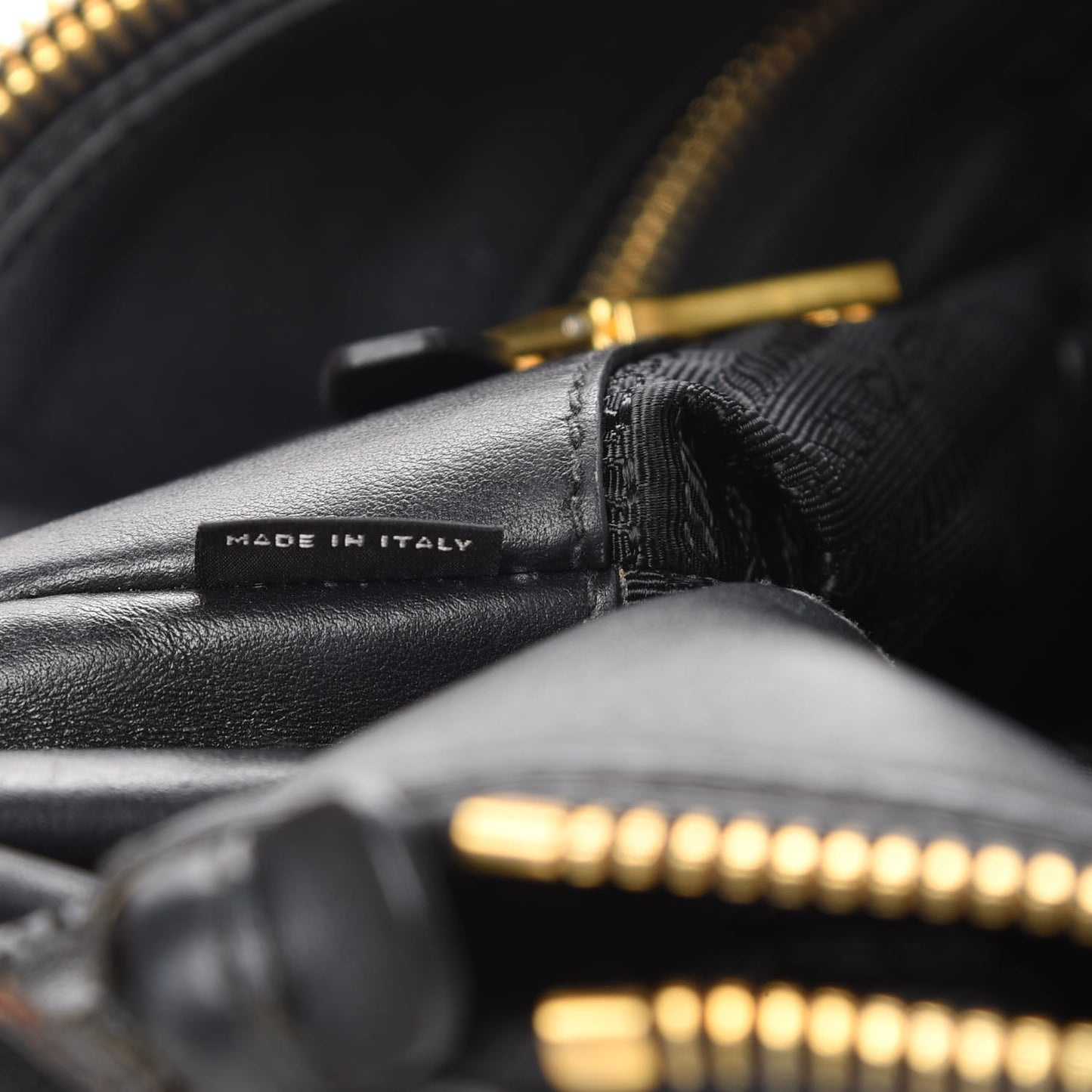 Soft Calfskin Double Zip Shoulder Bag Black
