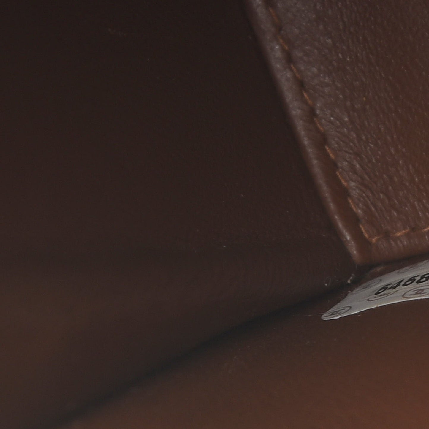Grained Calfskin Shoulder Bag Brown