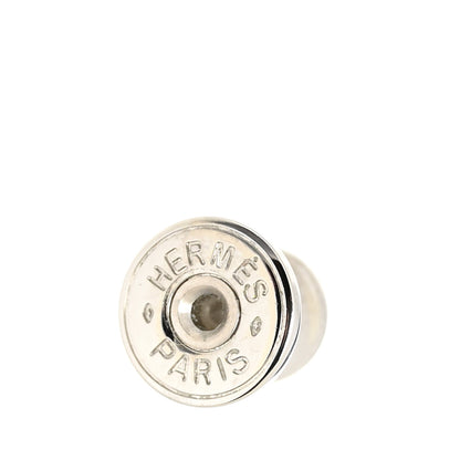 Hermes Buffalo Horn Lacquered Wood Isthme Pop Earrings Rose Fever Gris Clair 4 of 7