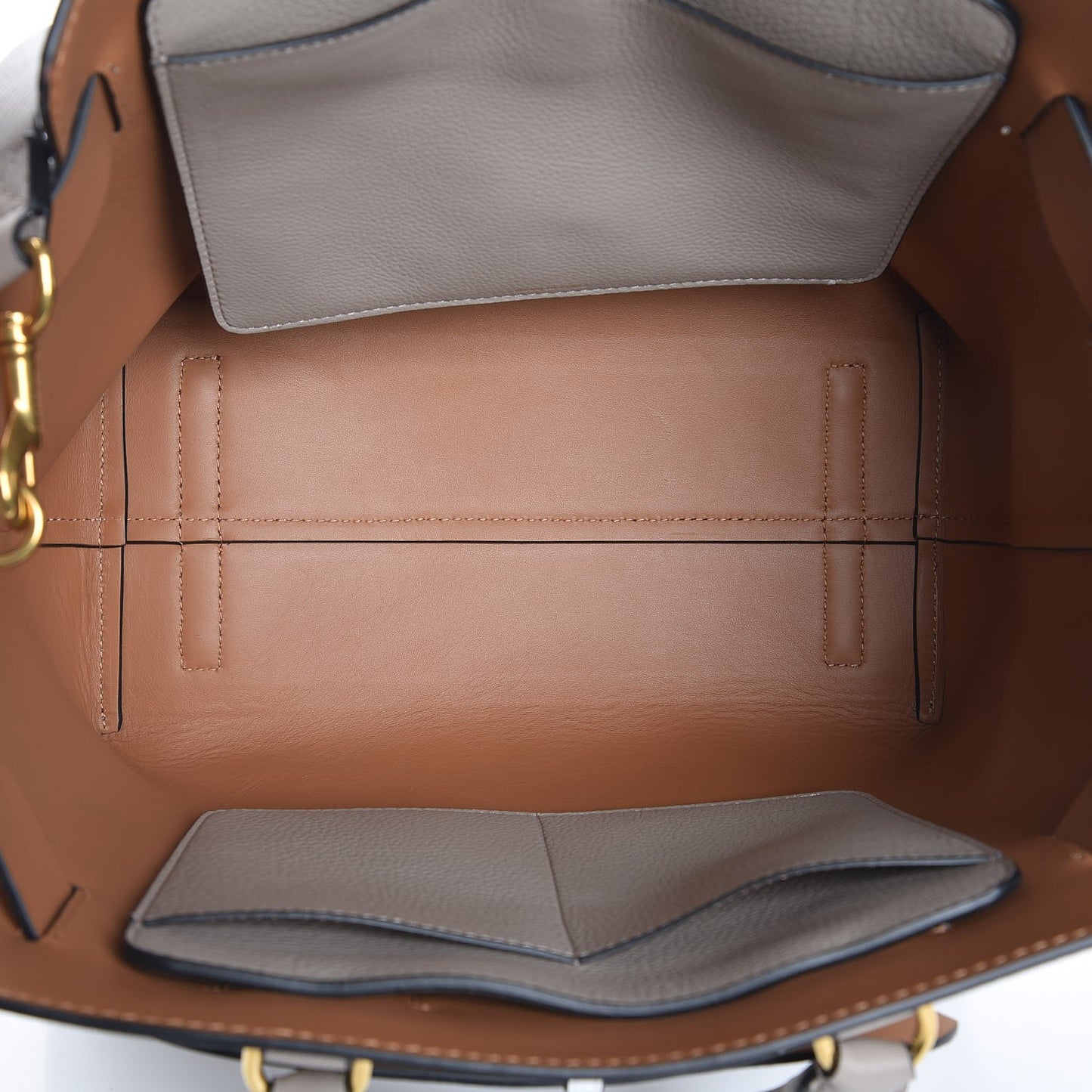 Soft Grain Calfskin Medium Belt Bag Mineral Grey