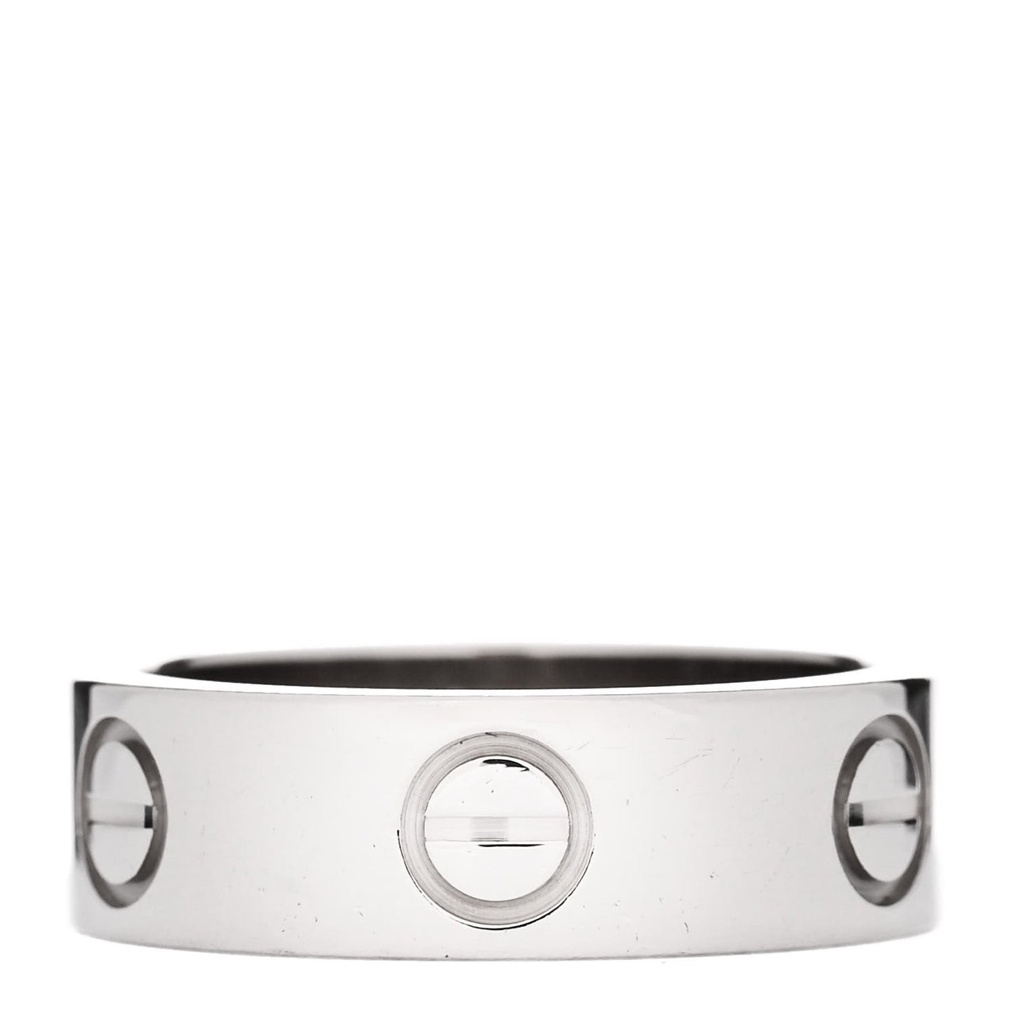 18K White Gold 5.5mm LOVE Ring 49 4.75