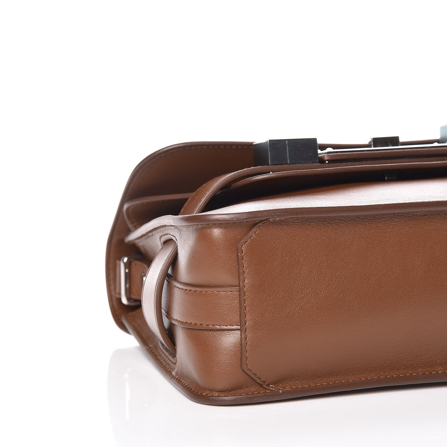 Calfskin Mini PS11 Classic Shoulder Bag Hazelnut