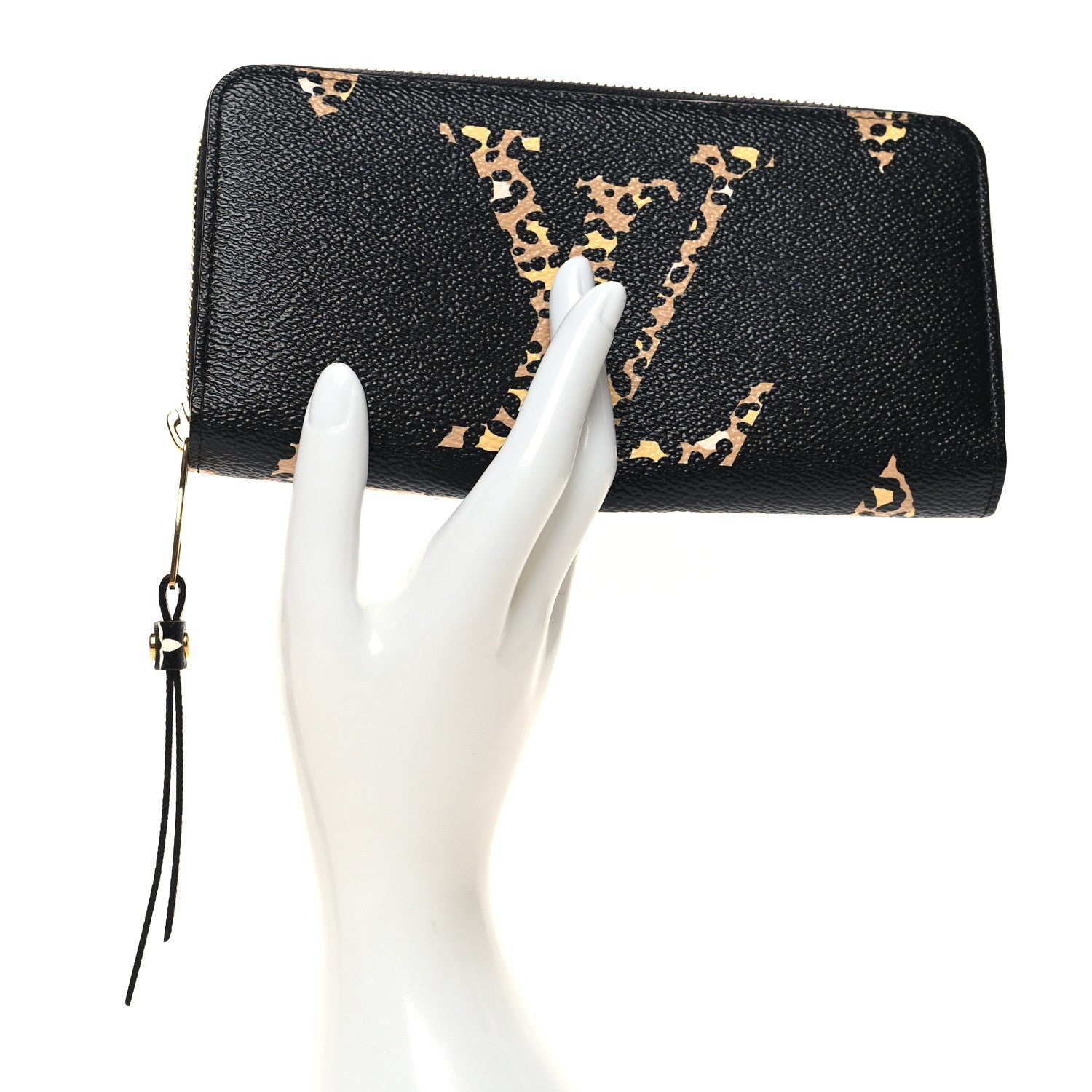 Louis Vuitton Monogram Giant Jungle Zippy Wallet Black 2 of 7