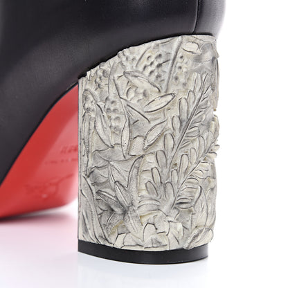 Christian Louboutin Calfskin Bas Relief Pietra 85 Ankle Boots 39.5 Black 9 of 11