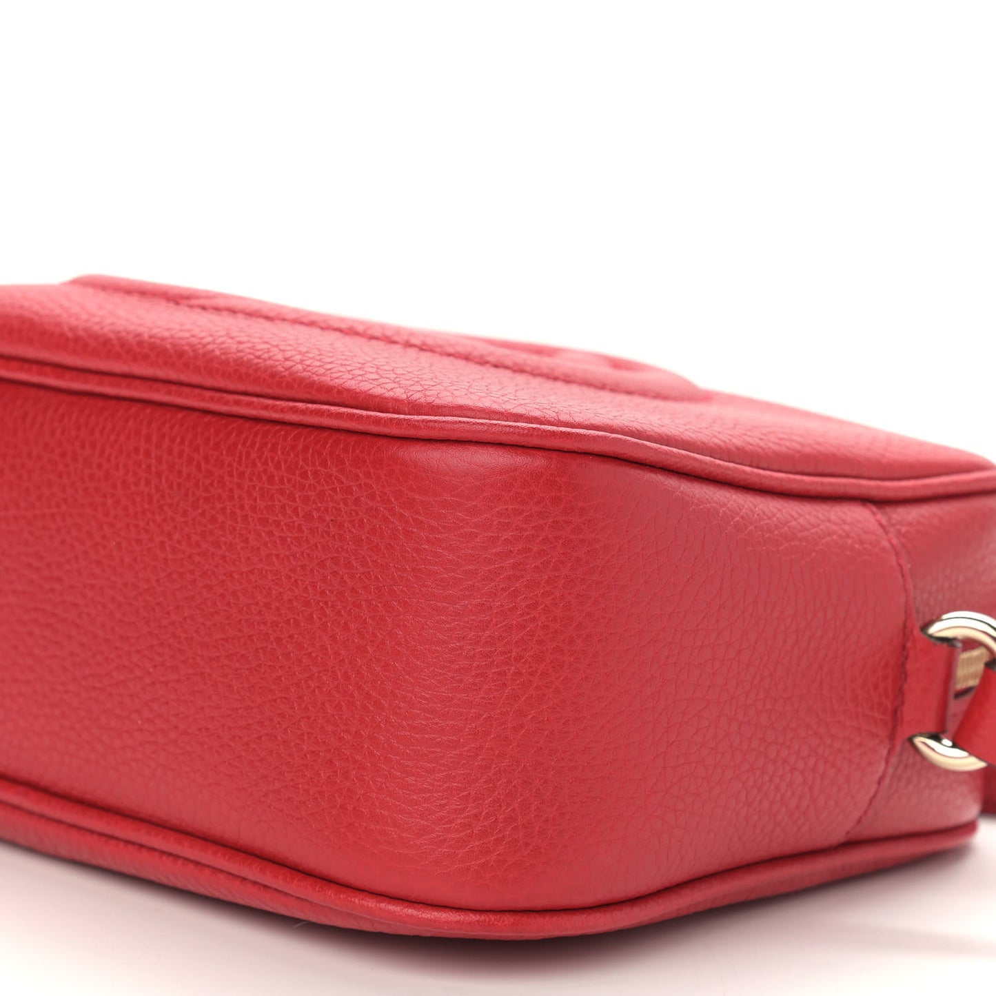 Pebbled Calfskin Small Soho Disco Bag Tabasco Red
