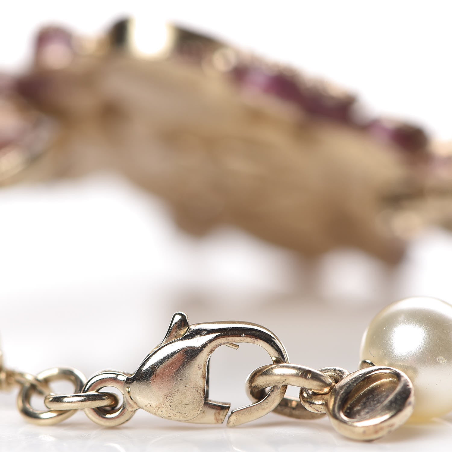 Chanel Pearl Gripoix CC Bracelet 4 of 9