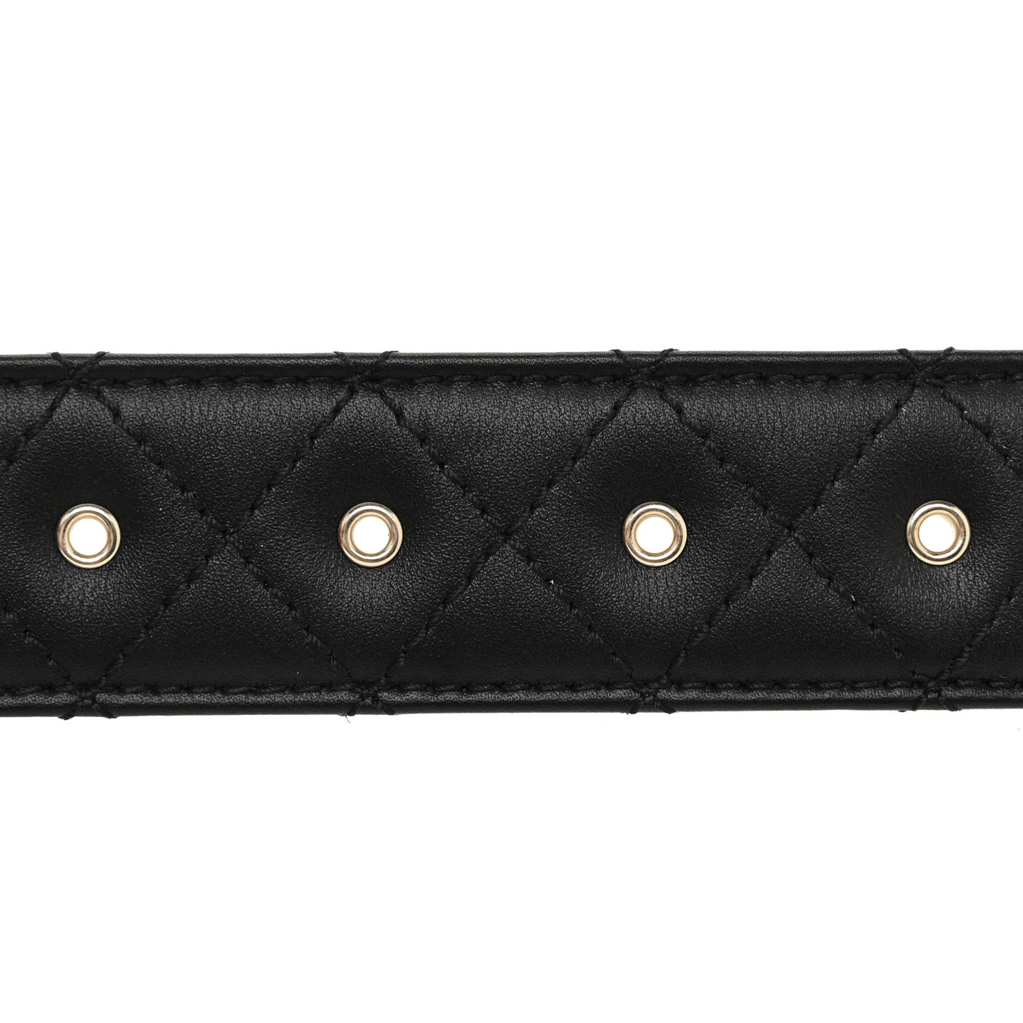 Lambskin Quilted CC Chain Belt 80 32 Black