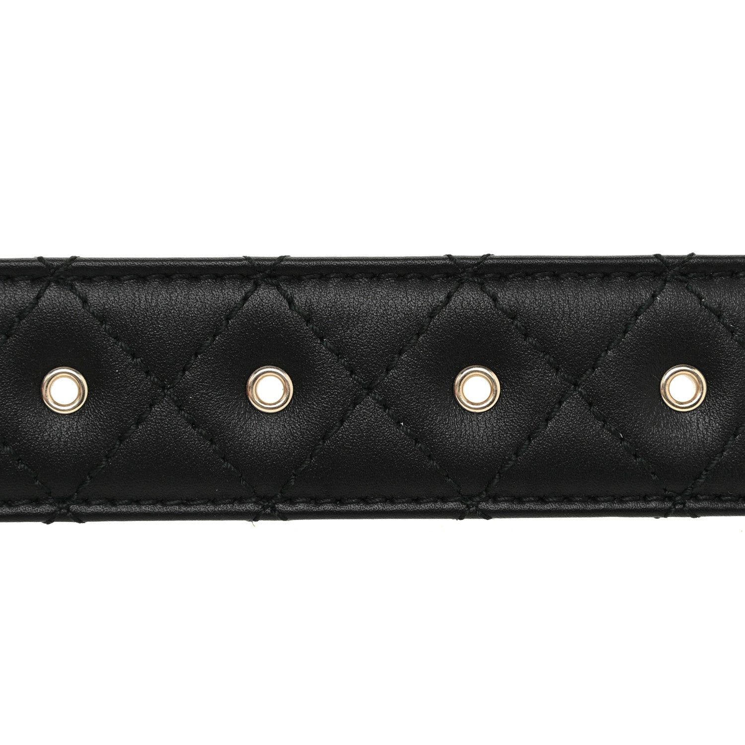 Chanel Lambskin Quilted CC Chain Belt 80 32 Black 7 of 9