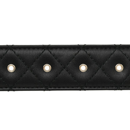 Chanel Lambskin Quilted CC Chain Belt 80 32 Black 7 of 9