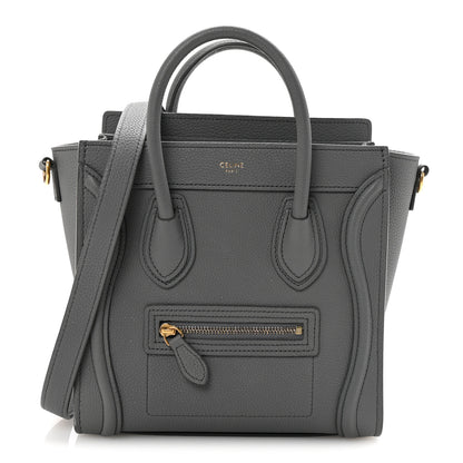 Celine Baby Drummed Calfskin Nano Luggage Kohl 1 of 11