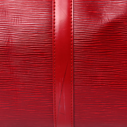 Louis Vuitton Epi Keepall 55 Castillan Red 21 of 32