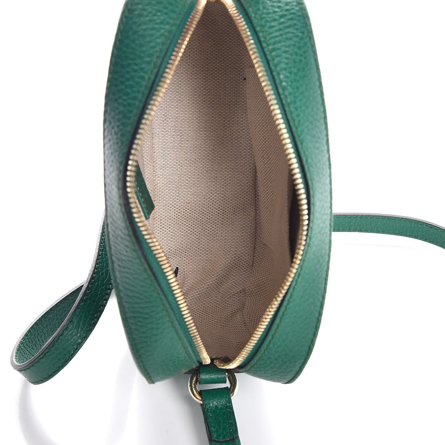 Pebbled Calfskin Small Soho Disco Bag Emerald Green