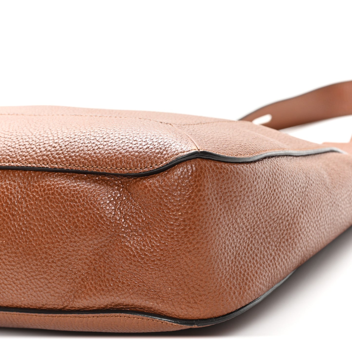 Small Classic Grain Calfskin Marloes Hobo Oak