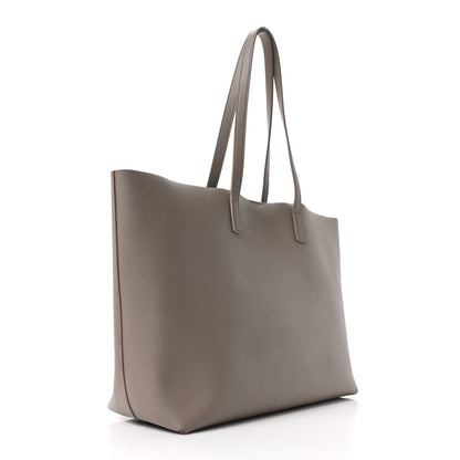 Saint Laurent Calfskin Large Shopping Tote Oyster Gray 4 of 10