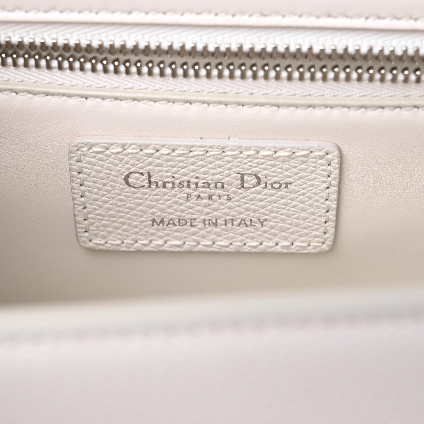 Grained Calfskin 30 Montaigne Chain Flap Bag White