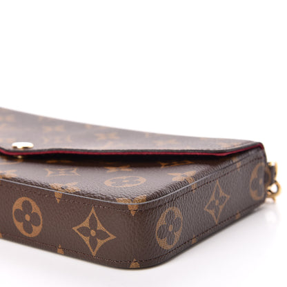 Louis Vuitton Monogram Pochette Felicie Chain Wallet Fuchsia 8 of 11