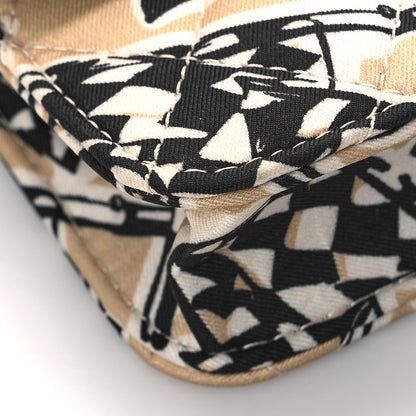 Chanel Canvas Check Flag Printed CC Clutch With Chain Beige Multicolor 8 of 10