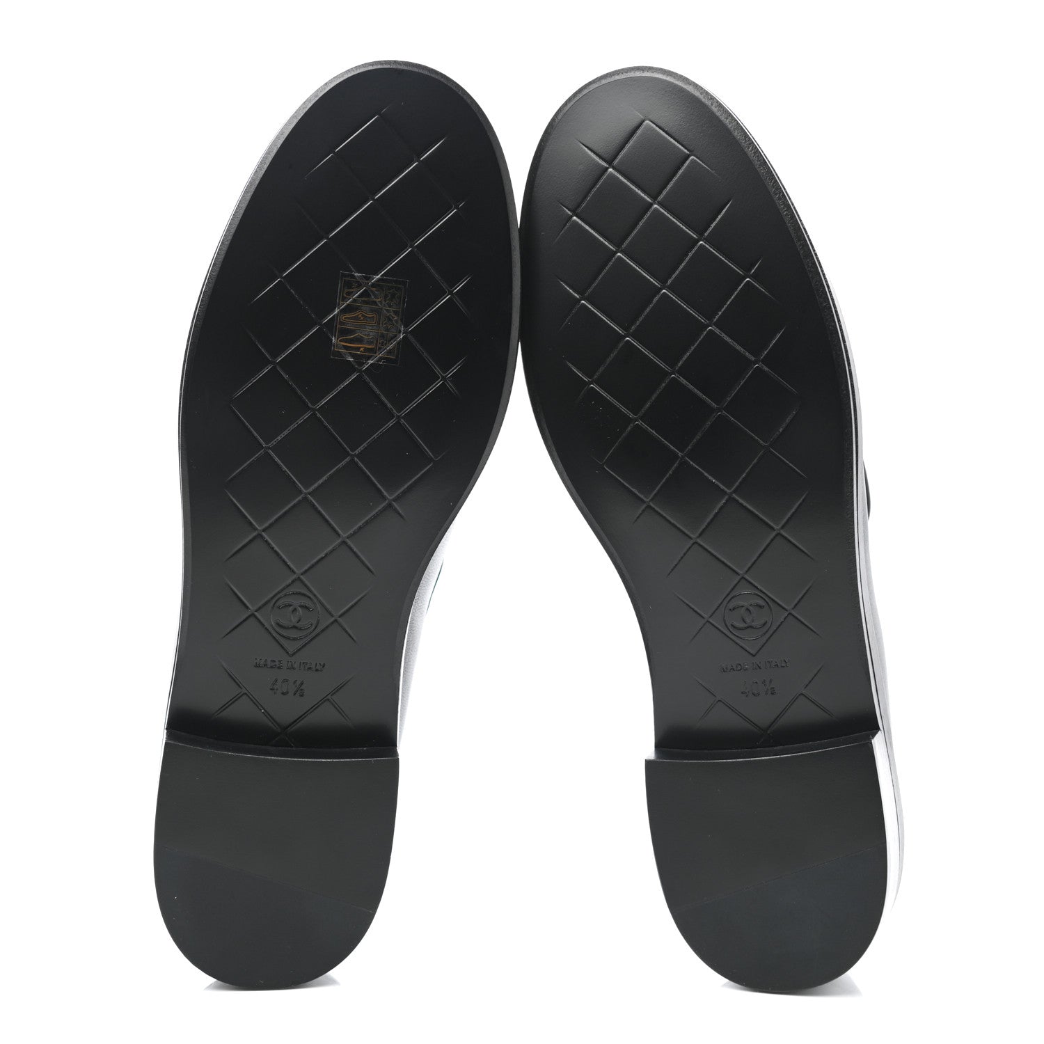 Chanel Lambskin Quilted CC Turnlock Loafers 40.5 Black 5 of 9