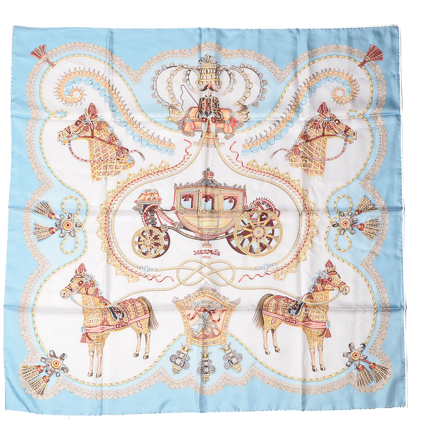 Hermes Silk Paperoles Scarf 90 2 of 6