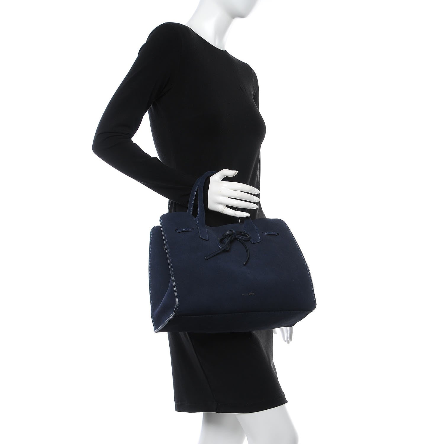 Mansur Gavriel Suede Sun Bag Blu 2 of 6