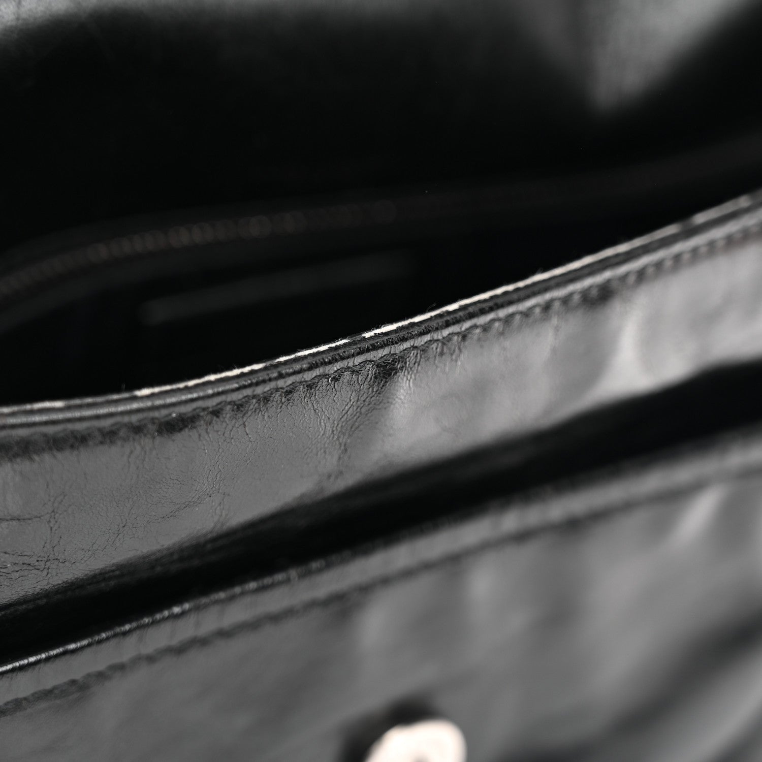 Saint Laurent Crinkled Calfskin Monogram Medium Niki Chain Satchel Black 11 of 11