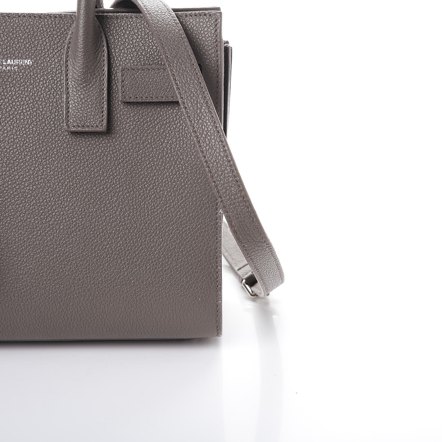 Saint Laurent Grained Calfskin Nano Sac De Jour Fog 12 of 15