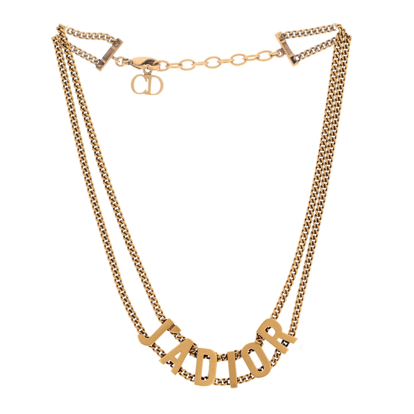 Metal J'Adior Choker Necklace Aged Gold