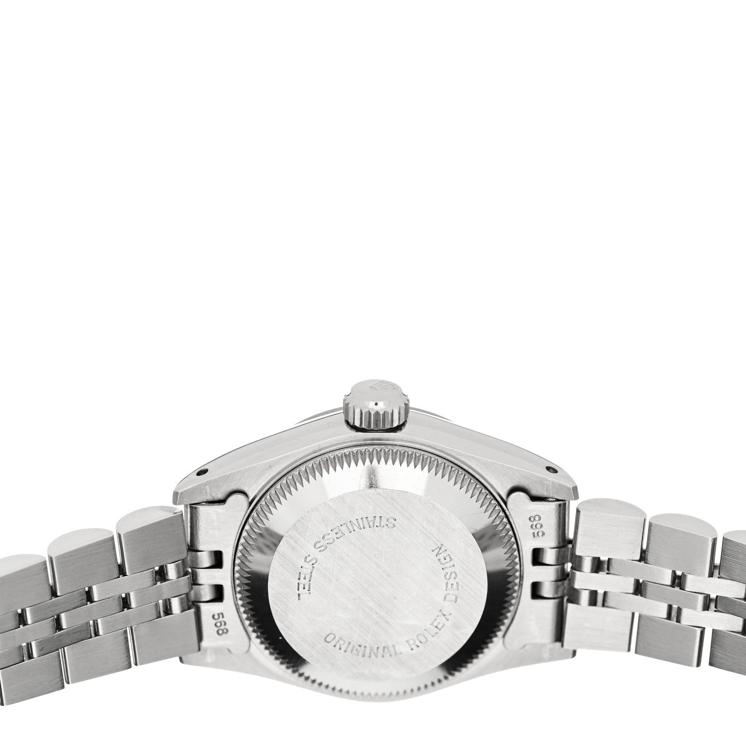 Rolex Stainless Steel 18K White Gold 26mm Oyster Perpetual Datejust Watch White Roman 69174 4 of 4