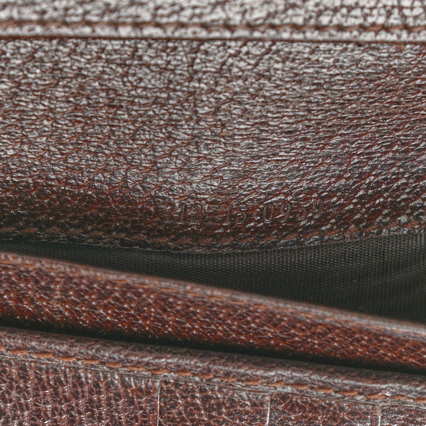 Monogram Metal Bar Continental Flap Wallet Beige Ebony Dark Brown