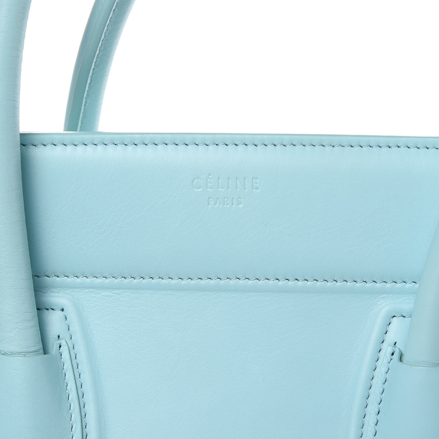 Celine Supple Calfskin Medium Phantom Luggage Azur 5 of 16