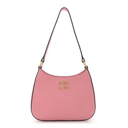 Miu Miu Goatskin Madras Hobo Bag Rosa 1 of 11