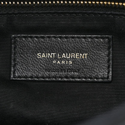 Saint Laurent Lambskin Quilted Toy Loulou Puffer Monogram Chain Satchel Black 6 of 10